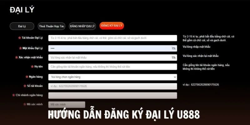 Hướng dẫn trở thành đại lý chính thức của U888